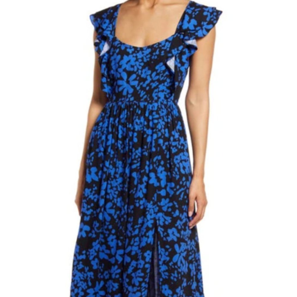 French Connection Floral Drape Maxi Sundress